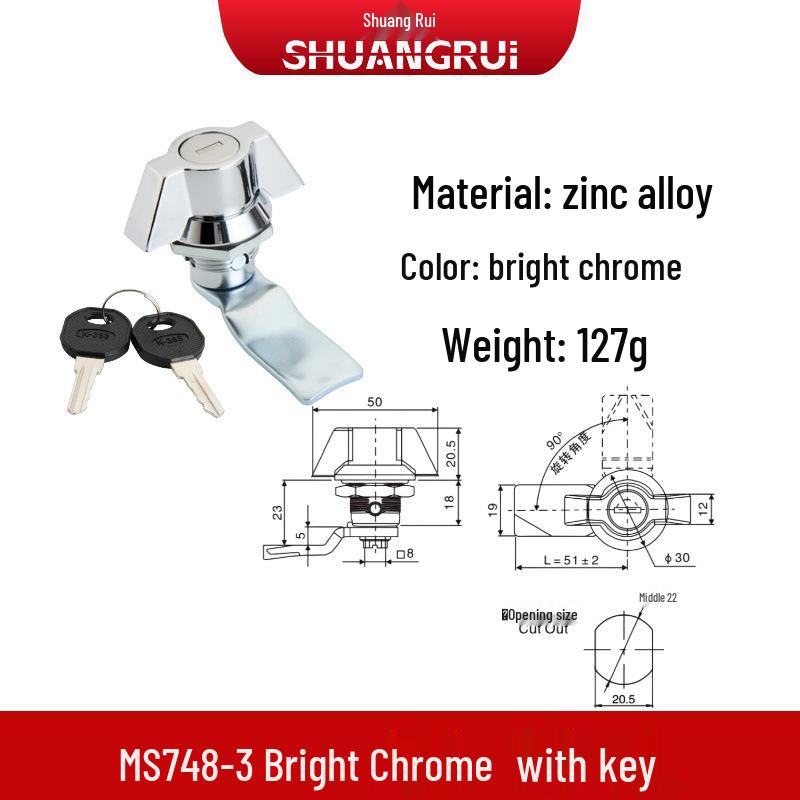 Explosion-Proof Outdoor Firefighting Cabinet Cylindrical Door Lock MS748-3.