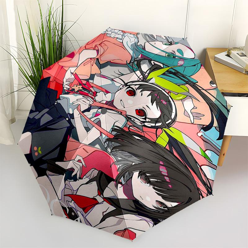 

1pc Outdoor Umbrella with NOGAT Print - Automatic Opening/Closing, Portable 3-Fold Design, 8-Rib Iron Frame - Perfect Gift for Fans, Travelers,