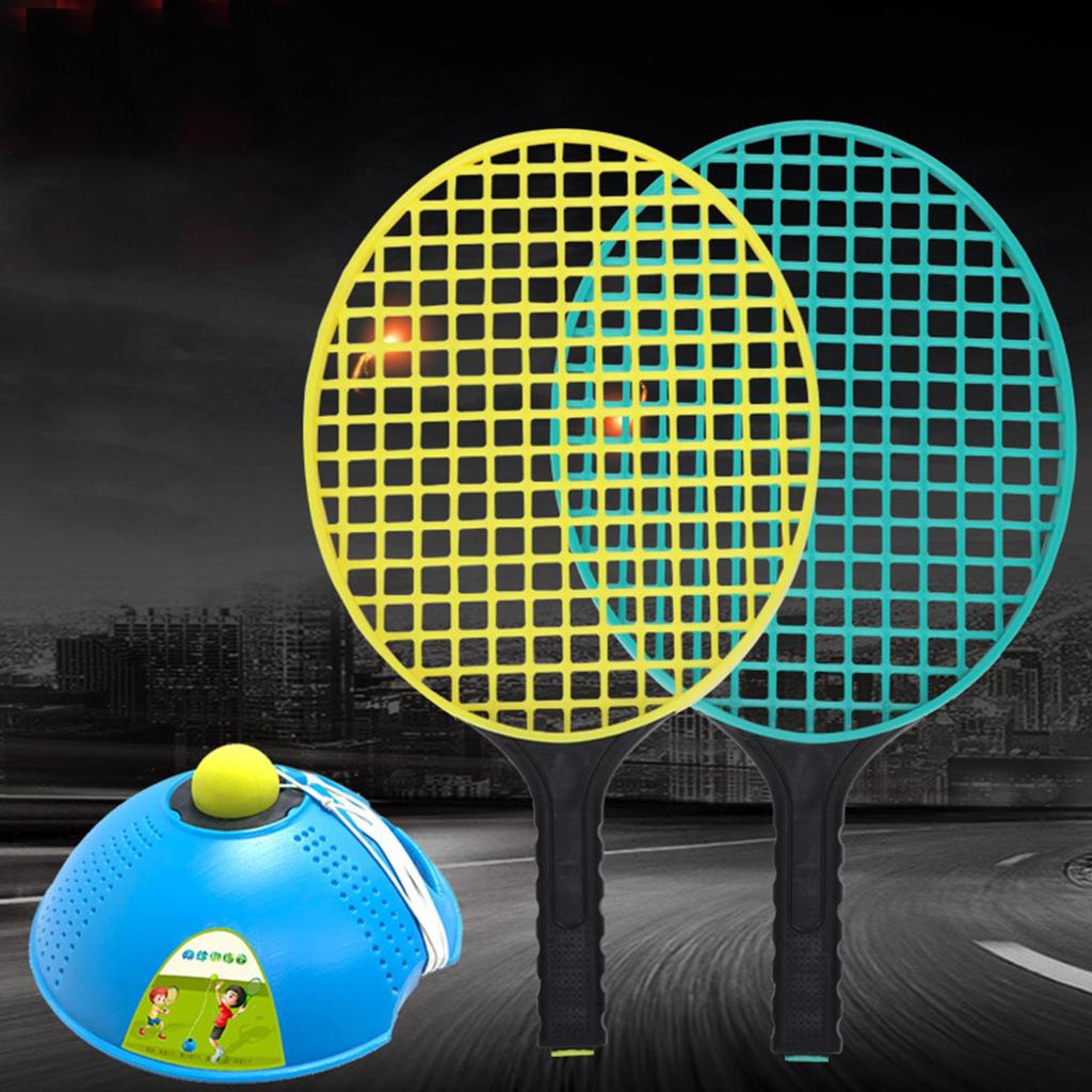 Kids Tennis Rackets Single Trainer for Garden Backyard Outdoor Indoor