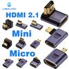 UGOURD HDMI2.1 Cable Adapter mini micro hdmi to HDMI 2.1 Converter 48Gpbs 8K60HZ 4K120HZ for HDTV Projector PS4 PS5 Laptop PC 4