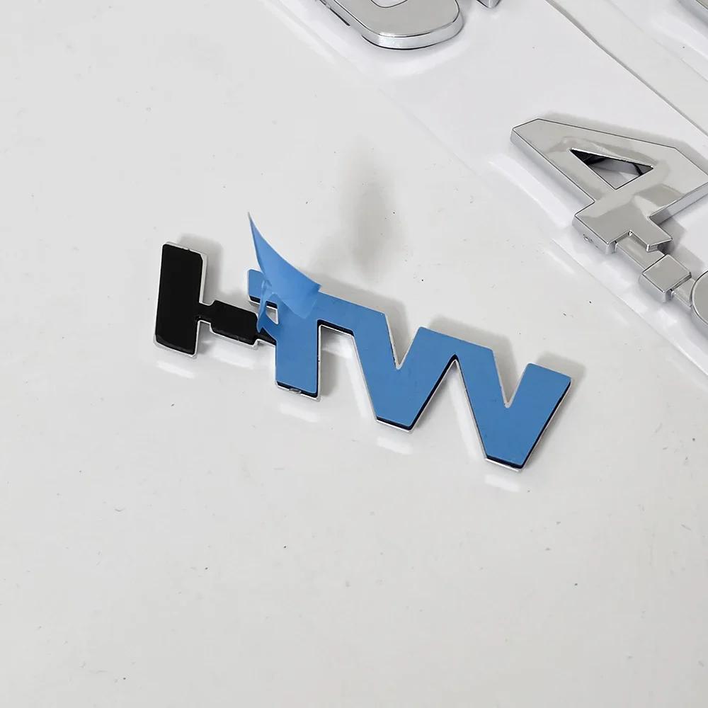 3D Mat Zwart Toyota Hilux V6 4.0 Letter Embleem Badge Sticker Set voor Toyota Hilux 2004-2020 Achterklep Exterieur Vervanging
