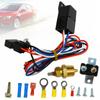 Adjustable Electric 12V Radiator Fan Thermostat Control Relays Wire Harness Kit