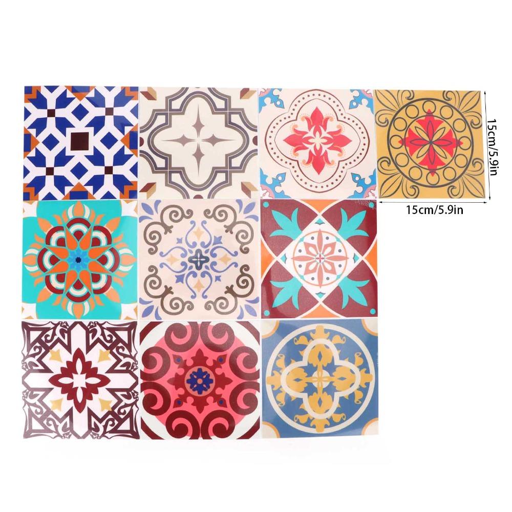 Waterproof Self Adhesive Wall Decals 15x15cm Wall Art Stickers PVC Wall Decor Home Decoration