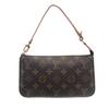 Used Louis Vuitton Monogram Pochette Accessoires M40712 Canvas Brown Authentic 1210