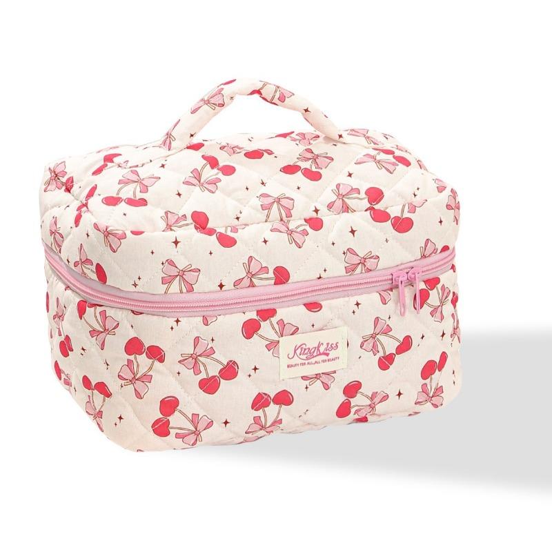 Simple Fresh Makeup Bag Large Capacity Multifunctional Cosmetic Storage Bag Portable Travel Toiletry Pouch for Cosmetics Brushes Toiletries Daily Use