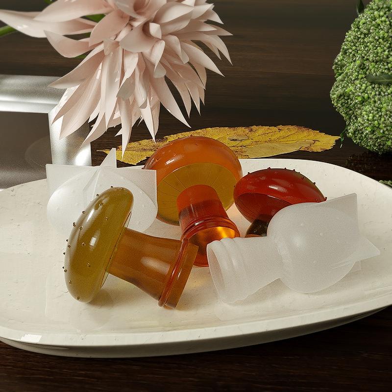 3D Mushroom Shape Candle Mold DIY Silicone Candle Making Mold Aroma Soy Wax Handmade Soap Mould Kitchen Chocolate Baking Mold