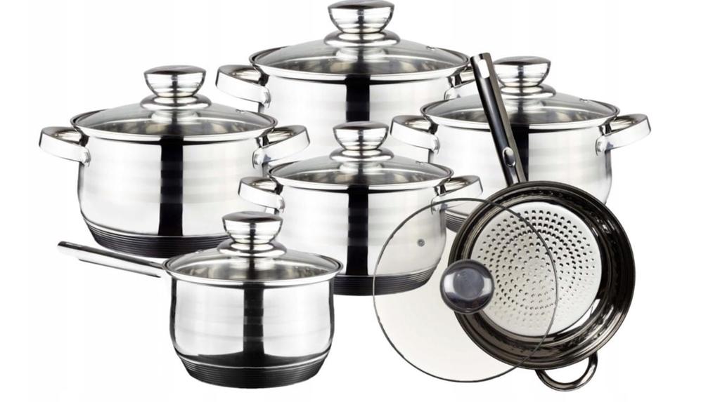 Royalty Line RL-1231 12-piece stainless steel cookware set
