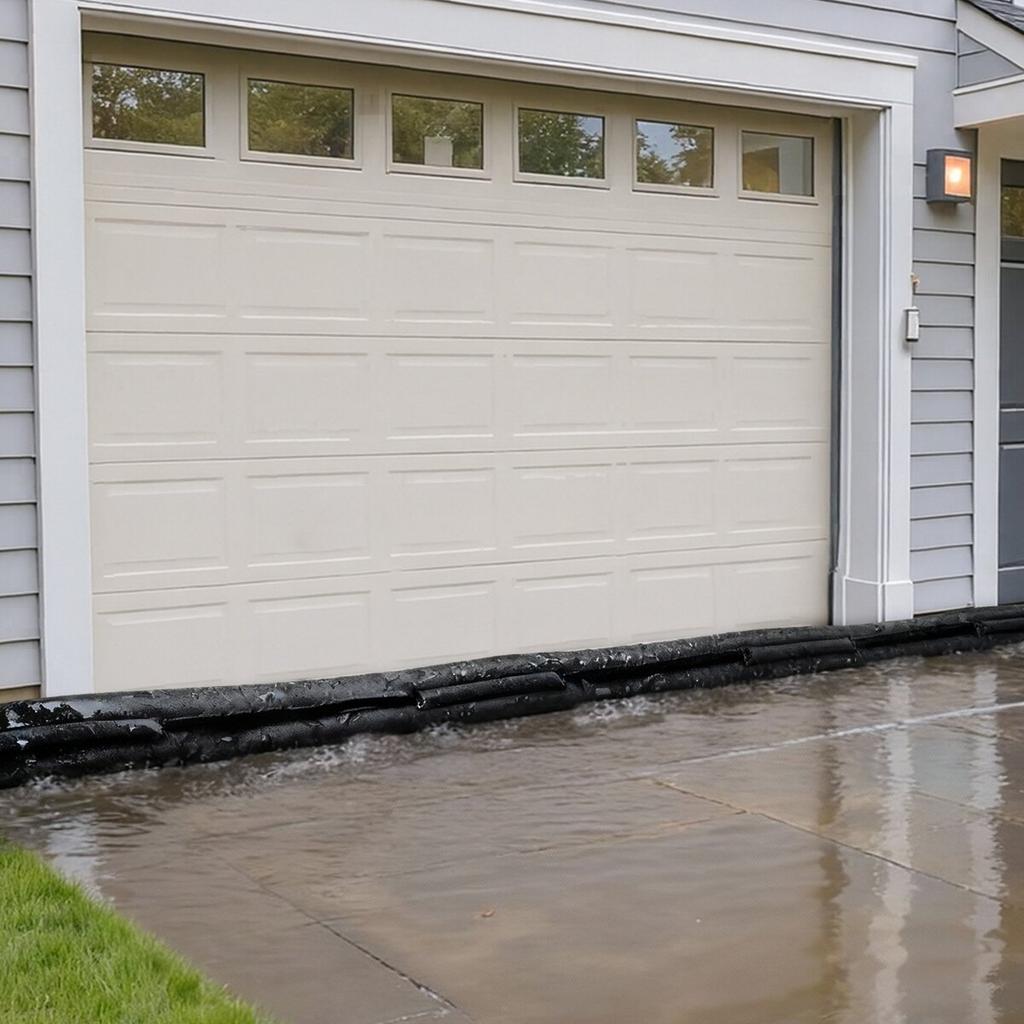 Flood Barrier, 8 Pack, 480 X 435 Mm Flood Bags Activated by Water, Reusable Water Absorbent Barrier, Sandless Sandbags Blockage, Flooding Prevention