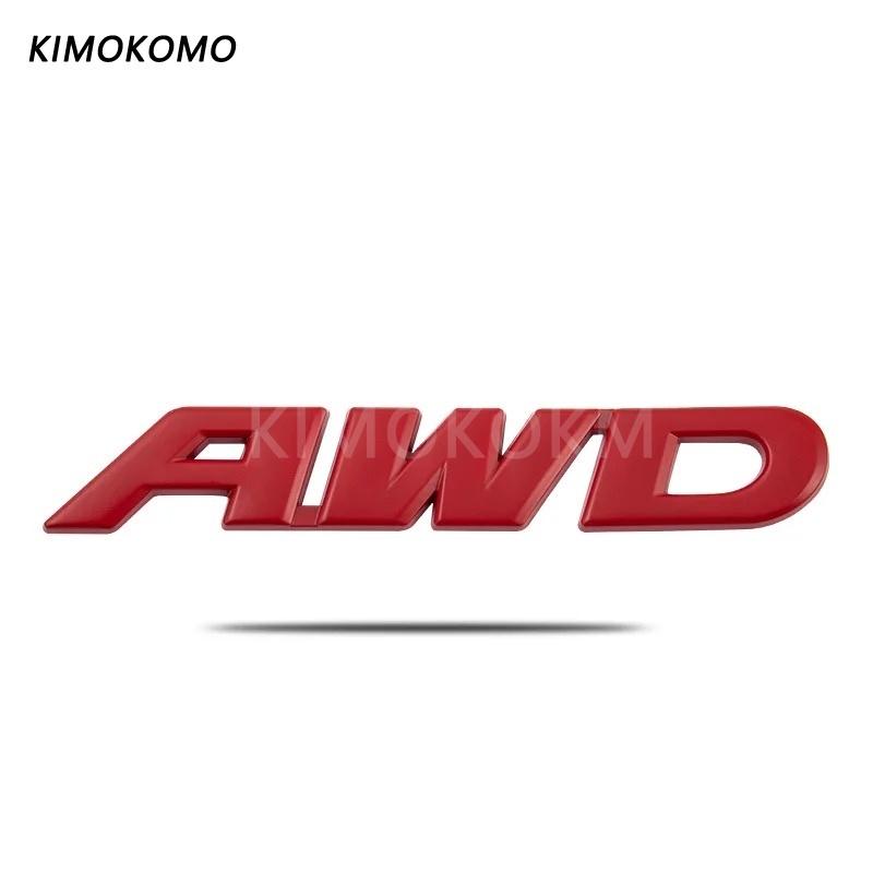 

3D Metal AWD Badge Sticker Car Body Emblem Decal Wheel Drive SUV Off Road For Toyota Subaru Honda SUV Off Road SUV V6 S красный