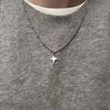2 Pcs/set Punk Bat Wings Love Couple Pendant Necklace Devil Splice Necklace Adjustable Party Decoration Fashion Charm Zircon