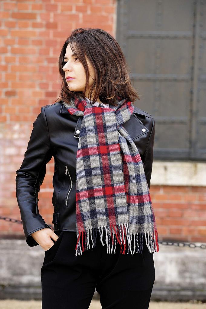 Marushin Comb Scarf, 25 x 180cm, Made with Wool Fabric by MOON, UK, 0385018000