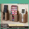 Modern Minimalist Abs Wall Mount Remote And Phone Organizer For Bedroom Storage