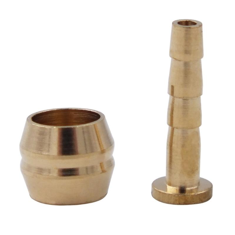 8 Pcs Bike Hydraulic Disc Brake Oil Pin Needle Olive Connect Insert Bicycles Brake Olive and Brass Connecting Insert Set