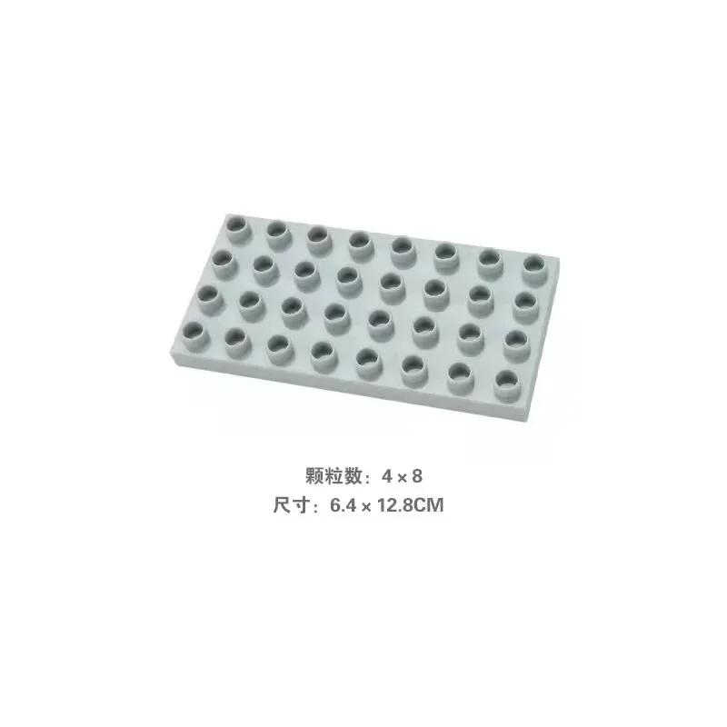 Big Building Blocks Compatible Large Bricks Road Plate Car Parking Pole Fuel Station City Traffic Kids Educational Creative Toys