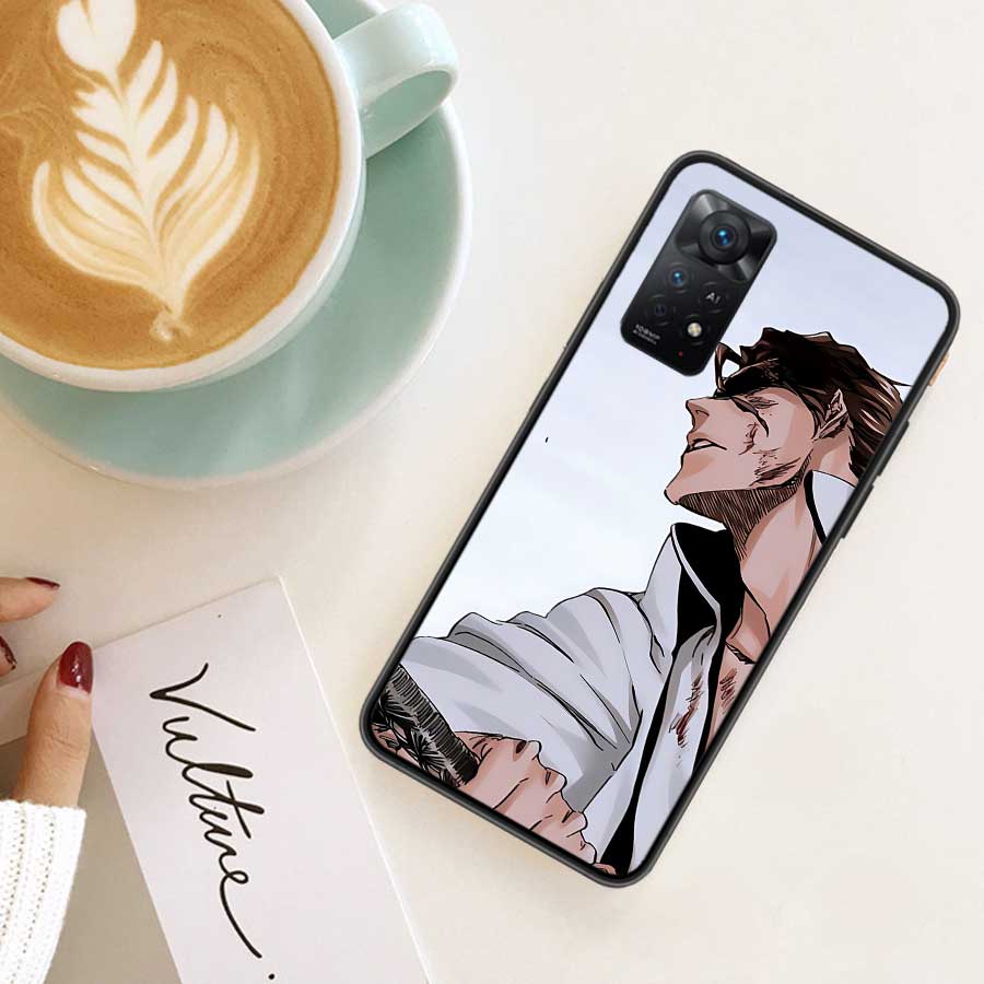 Bleach Aizen Sousuke Phone Case For Xiaomi Redmi Note 12 Plus 12S 11 11T Pro 5G 11E 11S 4G 10 10S 9 9S 9T 8 8T 7 Cover Shell Coq