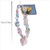Cute Sweet Star Heart Love Beaded Phone Lanyard Strap Keychain Pendant Phone Chain Wrist Rope Bag Ornament Girl Phone Charm Gift