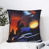 Kissenbezug Band ZZ Top Druck Kissenbezug für Sofa Couch Bett Wohnzimmer Vintage Kissenbezüge