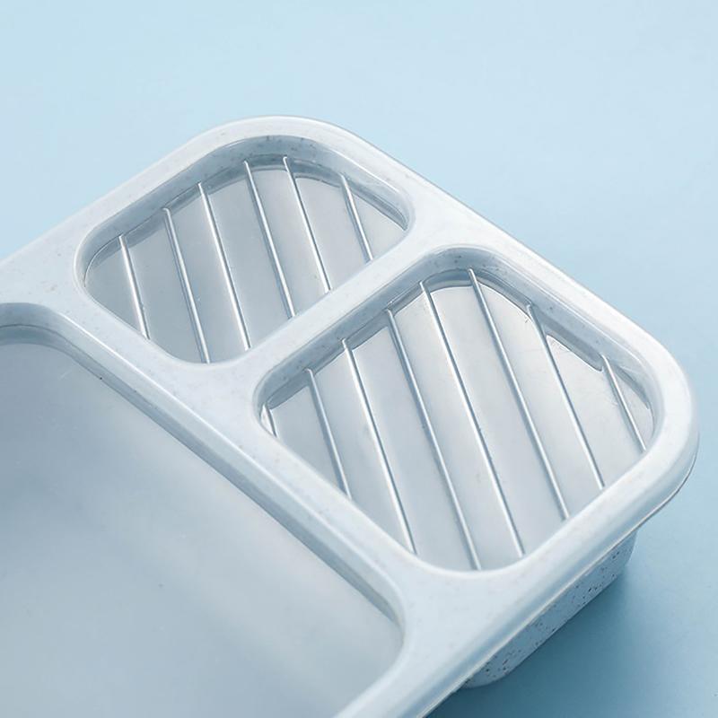 Microwave Lunch Box Wheat Straw Dinnerware Food Storage Container Children Kids School Office Portable Bento Box Lunch Bag