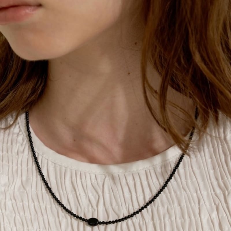 LOVE ME MONSTER Black Onyx Necklace