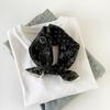 Commuter Style Silk Cotton Small Square Scarf  Small Silk Scarf for Women's Spring and Summer Scarf