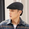 Unisex Retro Duckbill Cap - British Style, Solid Color, Ideal for Spring and Autumn, Perfect for Middle-Aged and Elderly.