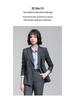 Women's Gray Double-Breasted Suit Set - 2025 Spring/Autumn British Style Formal Workwear