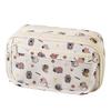 1Pcs Large Capacity Capibala Pen Bag Stationery Storage Bag High Quality Kapibara Cartoon Pencil Case With Flip Top