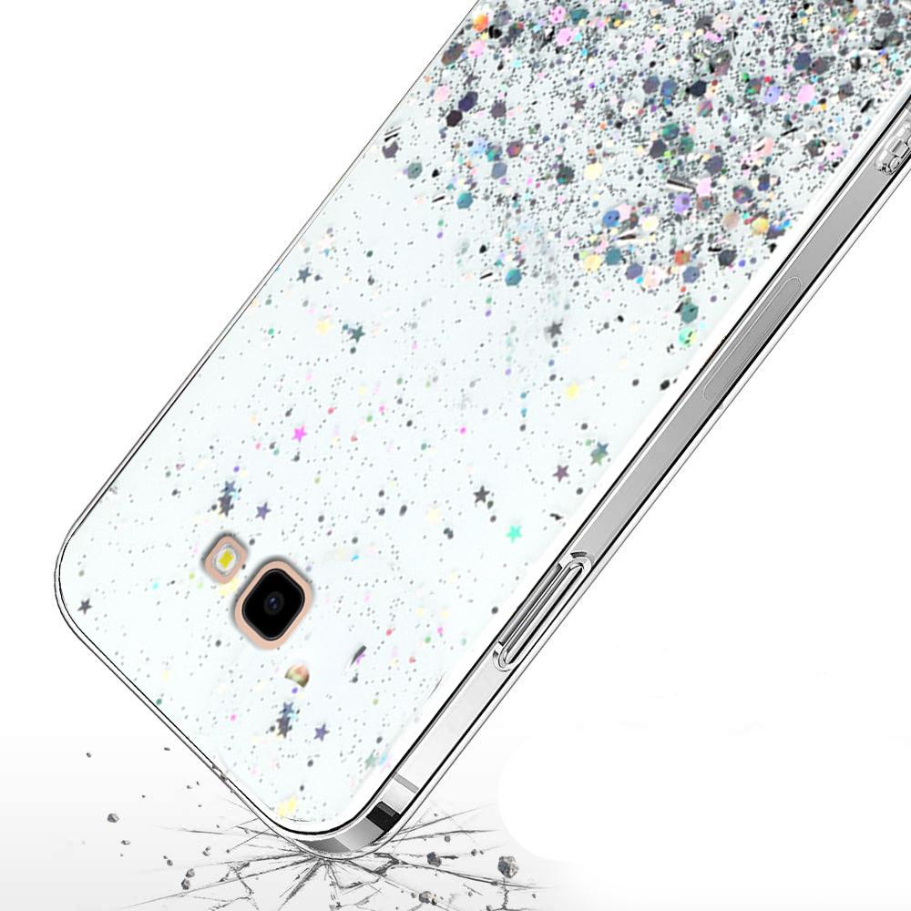 Case for Samsung Galaxy J4 Plus, Glittery, transparent