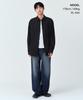 Musinsa Standard Relaxed Crinkle Herringbone Shirt [Black]