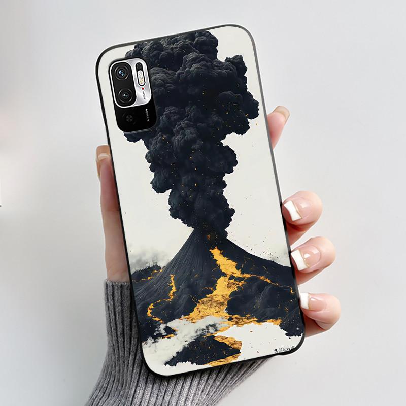 Casing For Redmi Note 10 JE 10T JE Phone Case Luxury Dragon Cute Cool Boys Girls Shockproof Black Matte Soft Silicone Back Cover