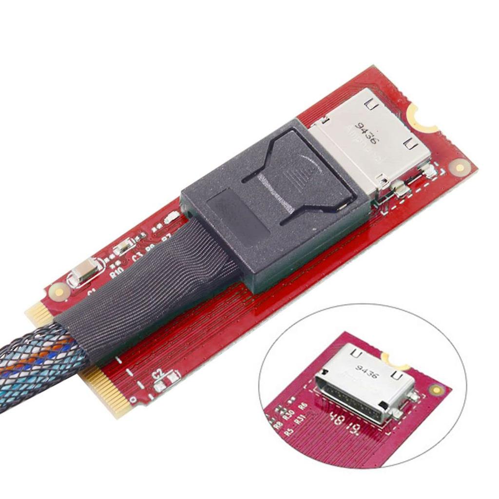 Chenyang Host To Oculink Adapter for 2260mm 2280mm PCIe Nvme SSD PCI-E 3.0 M.2 M-Key SFF-8612 SFF-8611