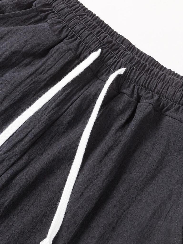 Pánská ležérní bavlněno-lněná souprava Jaro/Léto 2025: Volná košile s krátkým rukávem a dlouhé kalhoty