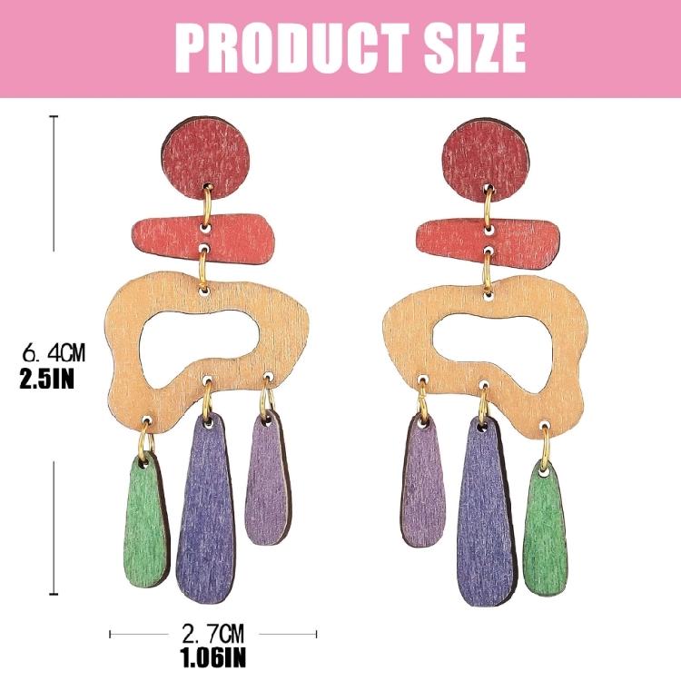 Contemporary Geometric Ear Studs Portable and Long Time Use Decoration for Fashionable Individuals Casual Wear