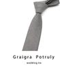 Houndstooth Plaid Coffee Gray 6cm Tie Men's Retro Casual Fashion