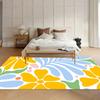Flower Dopamine Style Carpet Artistic Colorful Geometric Living Room Decoration Carpets Easy Care Non Slip Bedroom Rug  Home