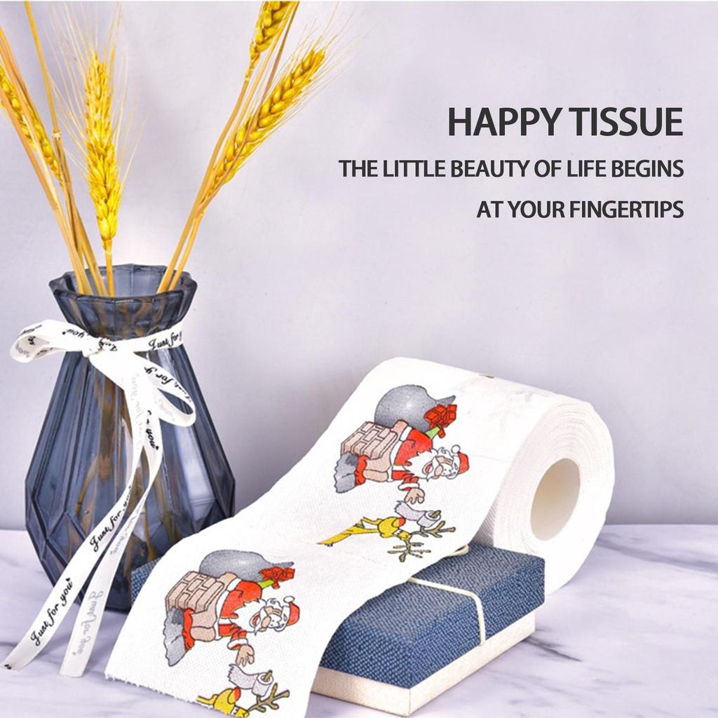 Christmas Roll Paper Napkin Colored Paper Creative Environmental