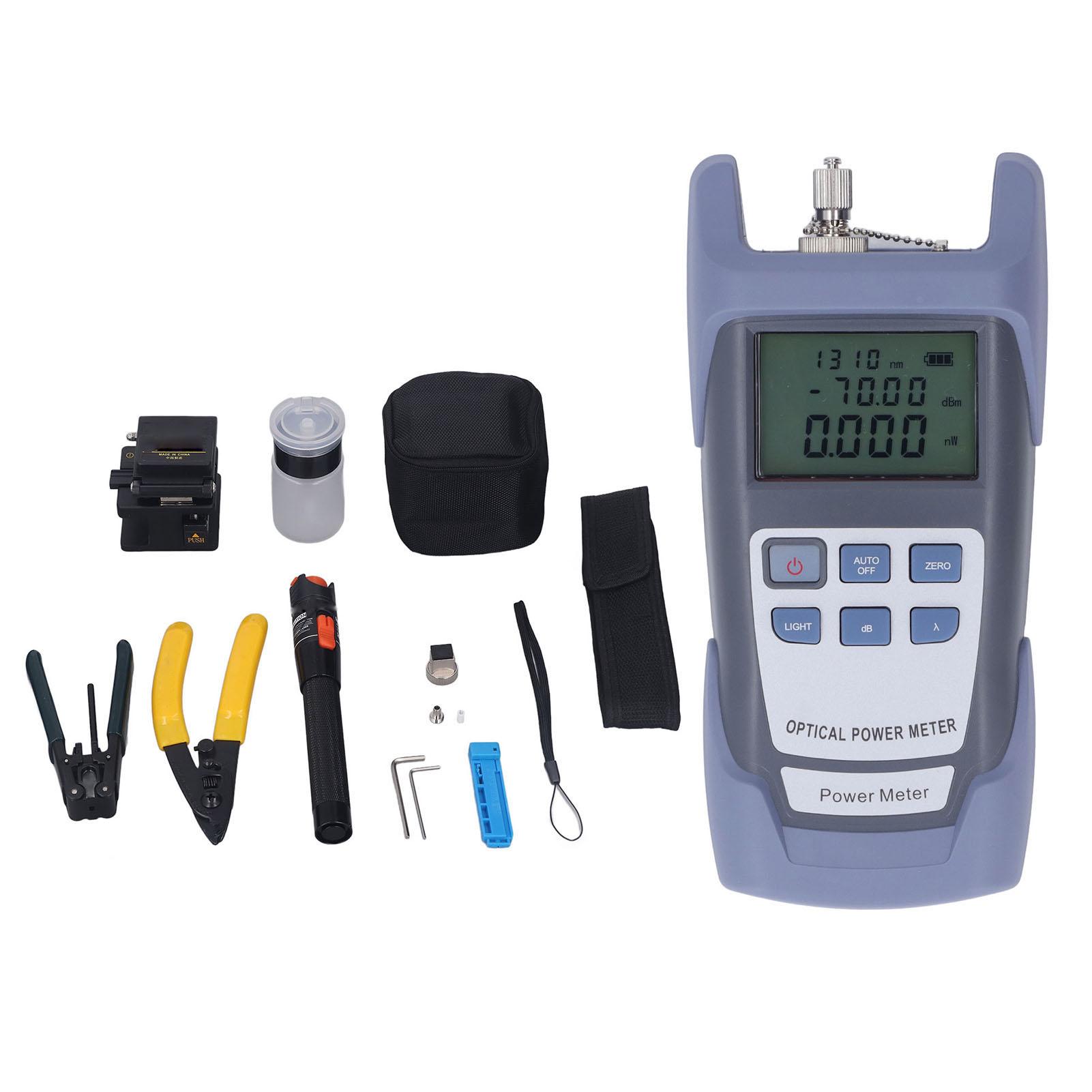 

Измеритель мощности оптического волокна с адаптером FC SC, набор инструментов для резки оптического волокна и тестера длины волны