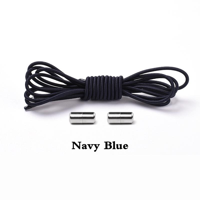 Elastic Laces Sneakers Round Shoelaces Without Ties Rubber No Tie Shoe Laces Shoes Kids Adult Quick Shoe Lace Rubber Bands
