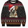 Christmas Pattern Cute Cat Dog Surroundings Autumn Winter Long Sleeved Fashionable Casual Loose Women's Pullover