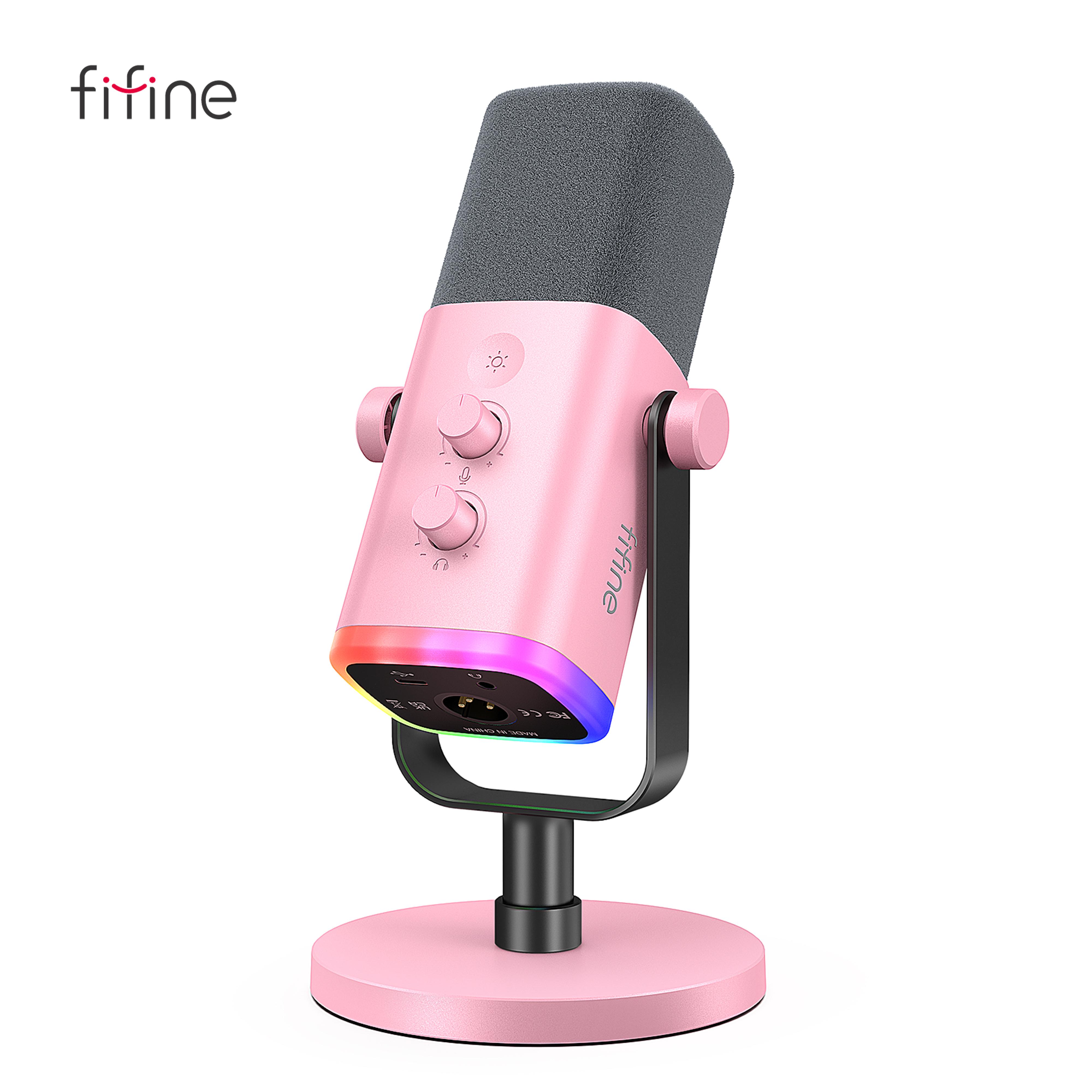 FIFINE USB/XLR Dynamic Microphone with RGB