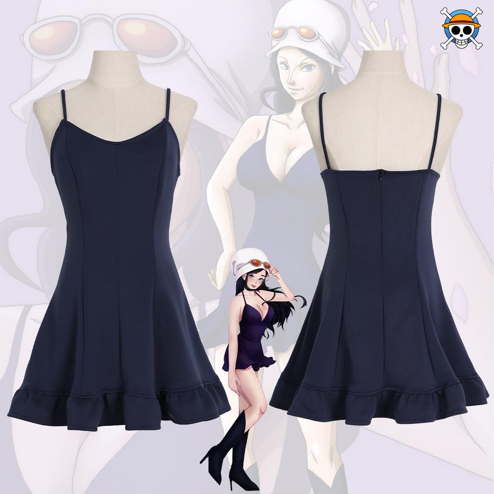 Piece One Nico Robin Cosplay Costume Dress Halloween Party Stage Performance