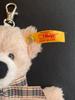 [USED] Old Steiff Teddy Bear Plush Keychain Beige with Paper Tag