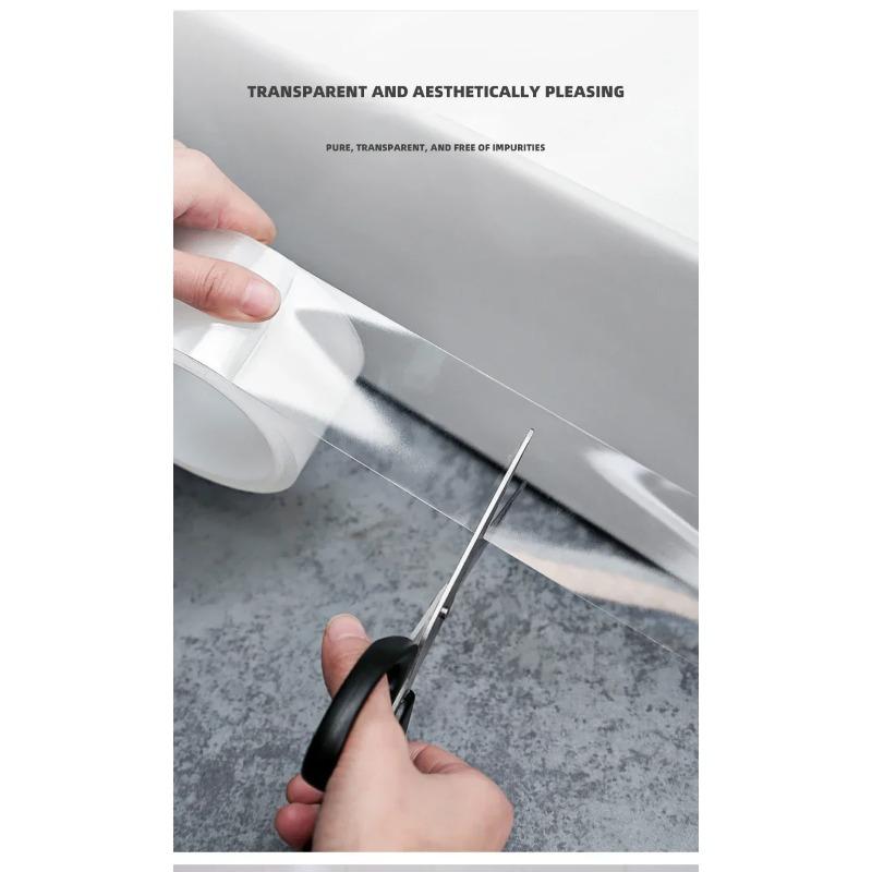 Nano Wasserdichtes Acryl-Dichtband - Winddichter & Schimmelresistenter Klebstoff für Küche/Bad/Pool, 10m Heim- & Gewerbenutzung