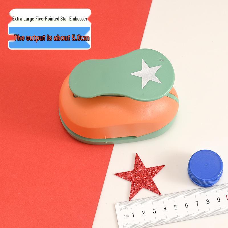 Children's DIY Embossing Machine: Easy Large Flower Punch for Kindergarten Craft and Paper-Cutting Projects