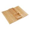 Functional Wood Side Armrest Table Multipurpose Sofa Arm Clip Table with Beverages Holder for Weekends Relaxation