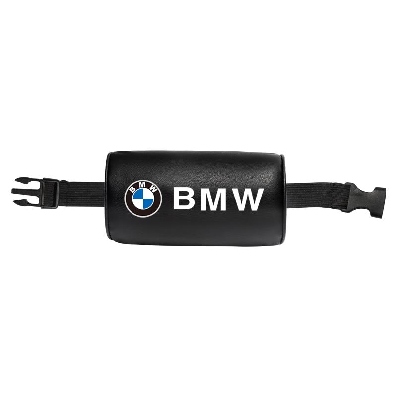 EKQ2   BMW Car Leather Headrest Pillowcase Seat Belt Shoulder Pad For BMW Performance F30 F10 E90 F20 E46 G30 Car Interior Accessories
