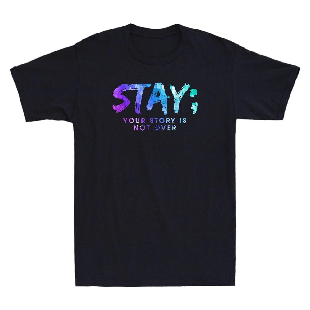 Your Story Is Not Over Stay Suicide Prevention Awareness Vintage Men s T-Shirt M