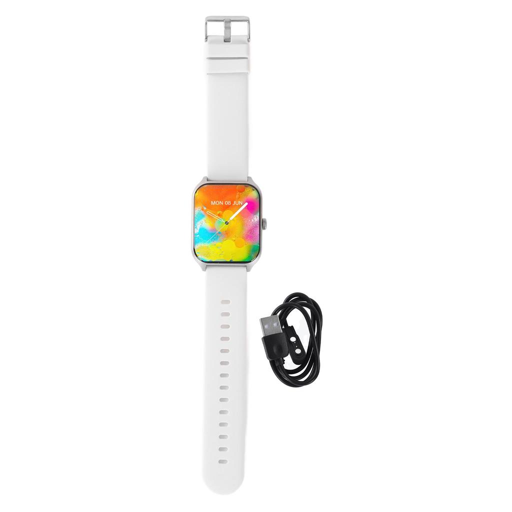 Relógio Inteligente Teste de Oxigênio no Sangue Exibição de Chamadas IP68 À Prova d'Água Tela Sensível ao Toque Smartwatch com Pedômetro