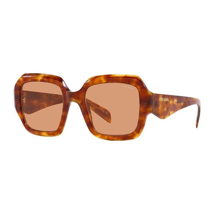 Prada Logo Letter Print Decorative Temples Irregular Shape Sunglasses Unisex sunglasses Tortoise 0PR28ZSF-10L07V 54,Tortoiseshell-Box/Dust Bag Random Shipment