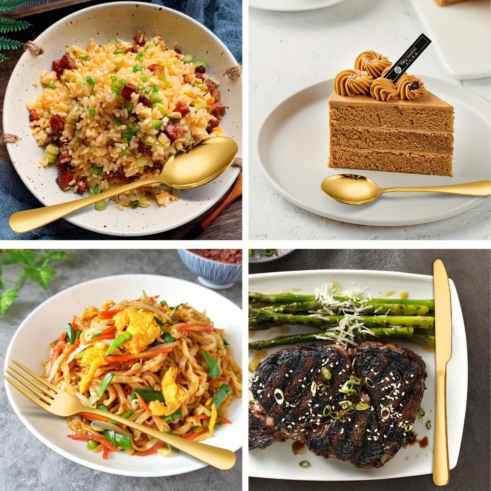 24PCS Stainless Steel Metal Cutlery Knife Fork Spoon Set with Storage Gift Box Quality Cutlery Set for Home Restaurant Tableware